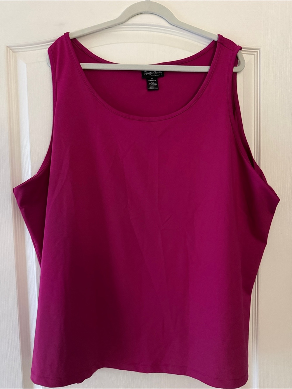 Maggie Barnes Bright Fuchsia Scoop Neck Tank